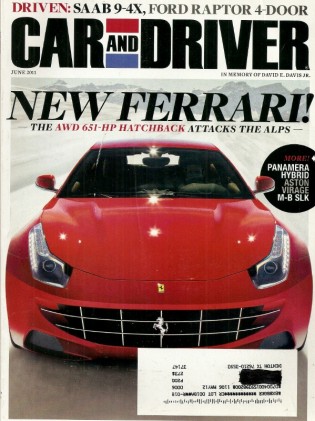 CAR & DRIVER 2011 JUNE - FERRARI FF, MINI vs FIAT, INDY Spcl, LAUNCH CONTROL